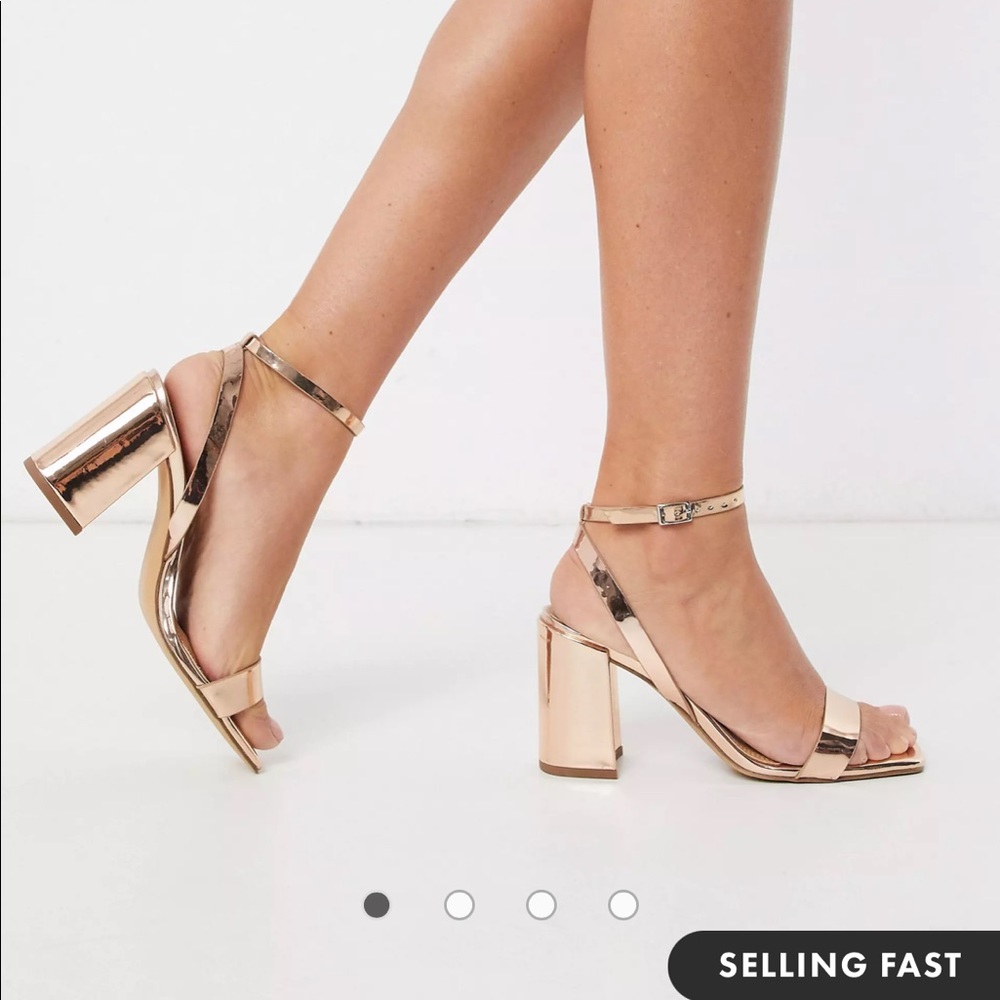 ASOS rose gold heels